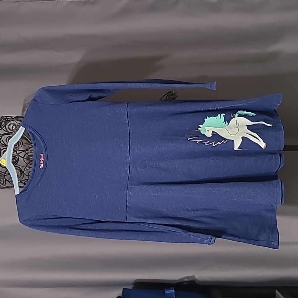 girls unicorn long sleeved dress